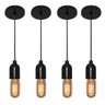 Kit/4 Luminária Lustre Retro Md-4149 Suporte para Lâmpada / Não Inclusa - 1