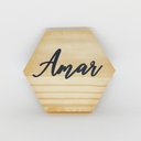 Ver imagem 2 de Tábua mini hexágono ¨Amar¨
