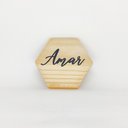 Ver imagem 1 de Tábua mini hexágono ¨Amar¨
