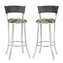 Ver imagem 1 de Conjunto com 2 Banquetas em Alumínio, Fibra Sintética e Tecido Impermeável Tc Zanutto Argila