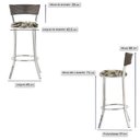 Ver imagem 2 de Conjunto com 2 Banquetas em Alumínio, Fibra Sintética e Tecido Impermeável Tc Zanutto Argila