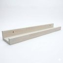 Ver imagem 1 de Prateleira de Parede Tipo Calha 90cm em Madeira Pinus Branco