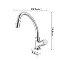 Ver imagem 3 de Torneira para Cozinha com Bica Móvel de Mesa Meber 1173 C 44 Bj Cromado