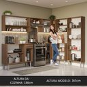 Ver imagem 6 de Armário de Cozinha Completa de Canto 417cm Rustic/Branco Emilly Madesa 02
