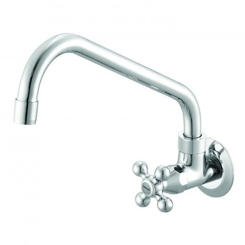 Torneira para Cozinha com Bica Móvel de Parede 1165 C 21 1/2 Ba Supernova Meber Metais Cromado