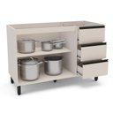 Ver imagem 3 de Armário Balcão de Cozinha 120cm com 2 Portas e 3 Gavetas sem Tampo 250003 Koya Politorno Móveis