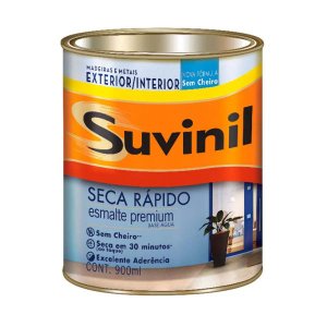 Esmalte Seca Rápido base água brilhante 900ml branco Suvinil