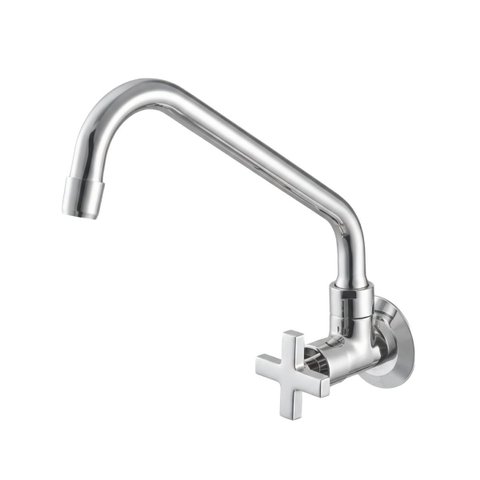 Torneira para Cozinha com Bica Móvel de Parede 1165 C 22 1/2 Ba 1/4V Nya Meber Metais Cromado