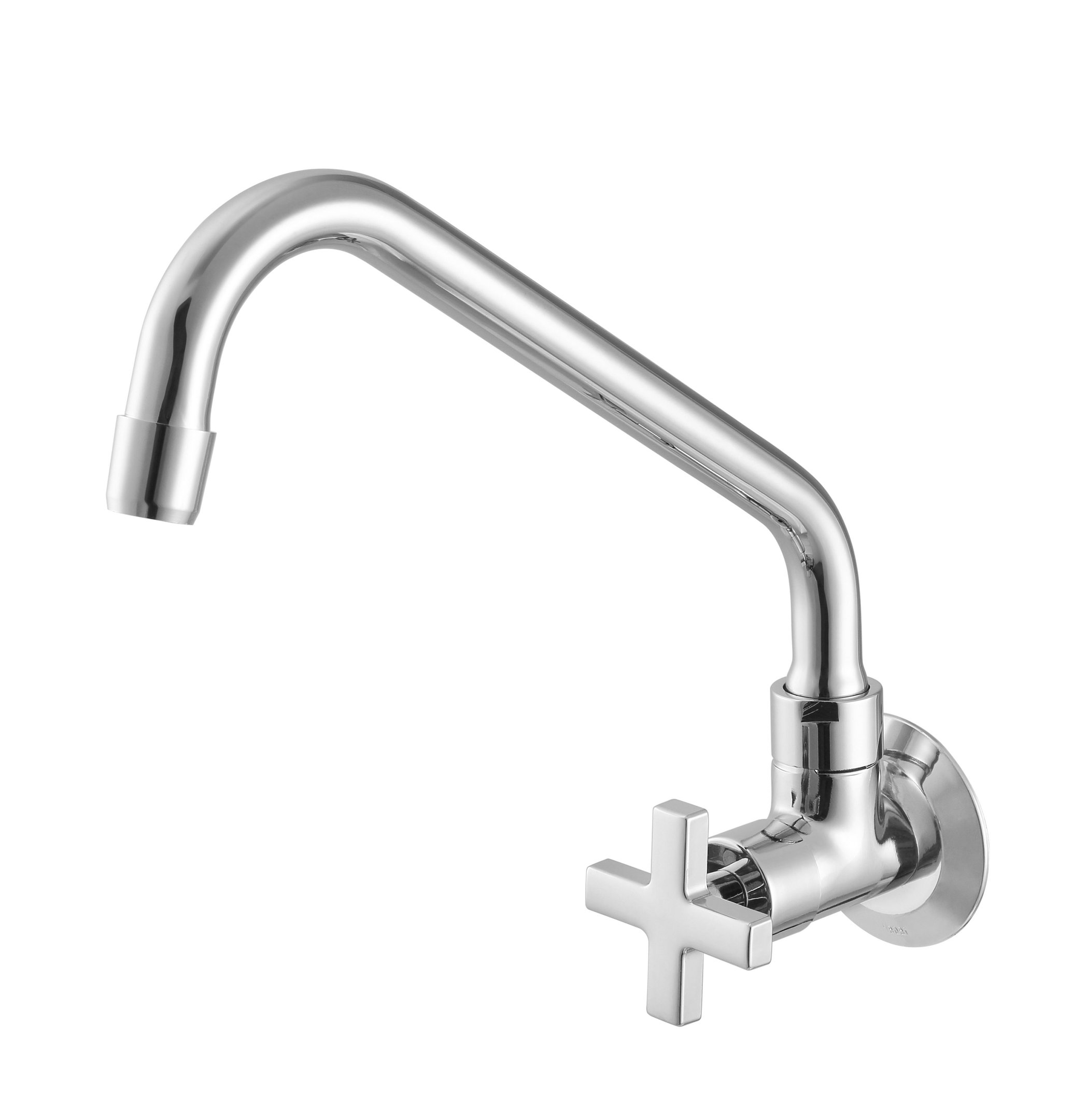Torneira para Cozinha com Bica Móvel de Parede 1165 C 22 1/2 BA 1/4V Nya Meber Metais - 6