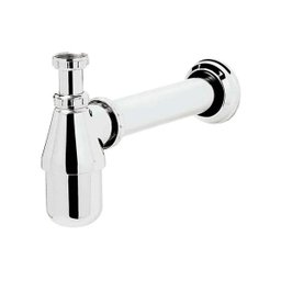 Sifão para pias de cozinha americana 1.1/2" x 2" saída 30cm cromado Esteves - 1