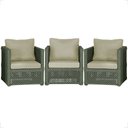 Ver imagem 1 de 3 Poltronas Madri Alumínio Corda Náutica Estofado 7 Trama Original