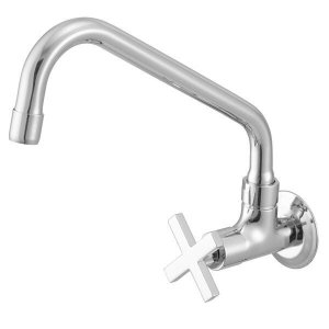 Torneira para Cozinha com Bica Móvel de Parede 1165 C 28 BA Omega Meber Metais