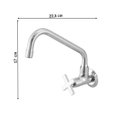 Ver imagem 3 de Torneira para Cozinha com Bica Móvel de Parede 1165 C 28 Ba Omega Meber Metais Cromado