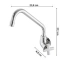 Ver imagem 3 de Torneira para Cozinha com Bica Móvel de Parede 1183 C 22 Ba Nya Meber Metais Cromado