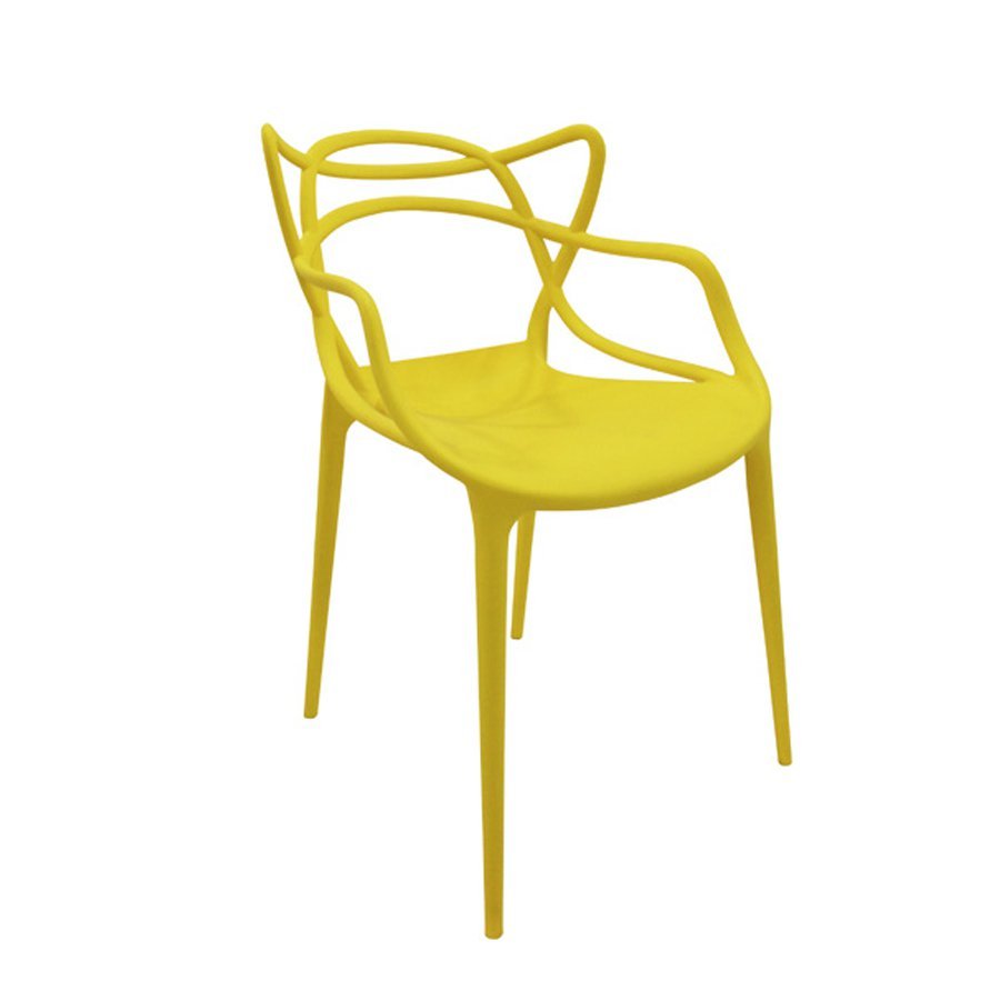 Cadeira Alegra Master Philippe Starck Amarela Polipropileno - 1