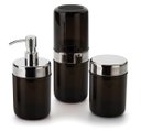 Ver imagem 1 de Conjunto para Banheiro Lavabo 3 Pcs Acquaset Ônix Forma