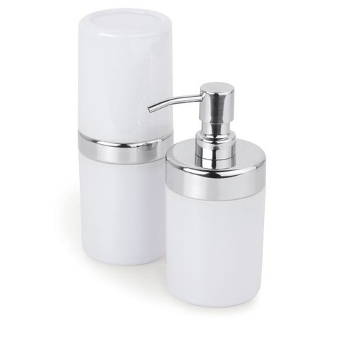 Conjunto para Banheiro Duo Lavabo 2 Pcs Acquaset Branco Forma