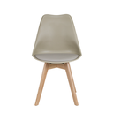 Ver imagem 3 de Kit Mesa Jantar Eames 90cm Preta + 4 Cadeiras Kaila Wood Fendi - La Mobilia