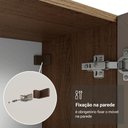 Ver imagem 7 de Cristaleira Suspensa 70 cm 2 Portas de Vidro Rustic/Crema Vik Madesa