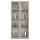 Ver imagem 5 de Cristaleira Suspensa 70 cm 2 Portas de Vidro Rustic/Crema Vik Madesa