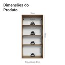 Ver imagem 3 de Cristaleira Suspensa 70 cm 2 Portas de Vidro Rustic/Crema Vik Madesa