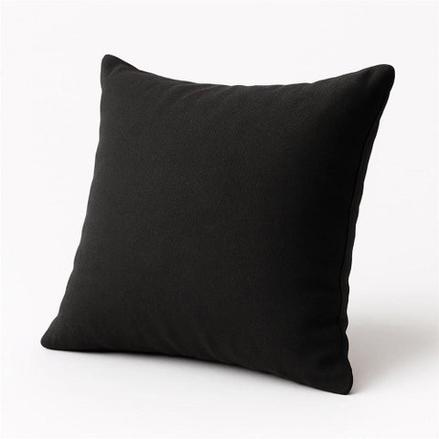 Almofada Cheia 42cm Fofinhas Suede Sala ou Quarto - Balaqui Cor:preto
