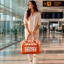 Ver imagem 5 de Bolsa Sacola Mala de Viagem Grande 50cm x 35cm x 20cm em Poliéster com Alça Reforçada e Impermeá