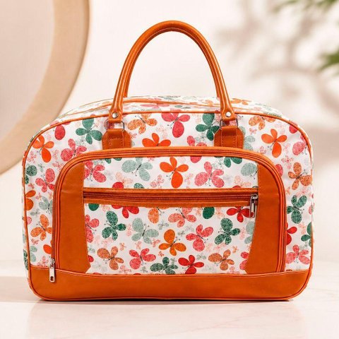 Bolsa Sacola Mala de Viagem Grande 50cm x 35cm x 20cm em Poliéster com Alça Reforçada e Impermeá