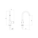 Ver imagem 3 de Torneira para Lavatório de Mesa Meber 1190 C 44