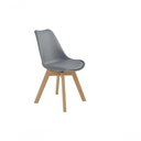 Ver imagem 2 de Kit 6 Cadeiras Siena com Mesa 180cm x 90cm Moderno MDP Metal Cinza F5 Office