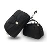 Kit Mala De Viagem Com Rodinhas Em PU Com Bolsa De Mão Preto Imported 8555 - 1