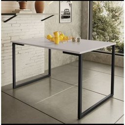 Mesa Industrial 120x80 com Base de Metal e Tampo em Mdf – Design Moderno e Funcional - 2