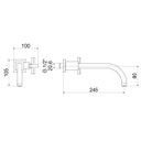 Ver imagem 2 de Torneira para Lavatório de Parede 1182 C 34 1/4V