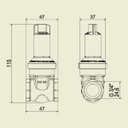 Ver imagem 3 de Base Registro 3/4 0428 Meber - Cromado