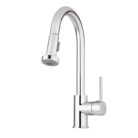 Torneira Misturador Monocomando para Cozinha de Mesa Bica Alta 1/2'' Curve Flex Cromado Addra