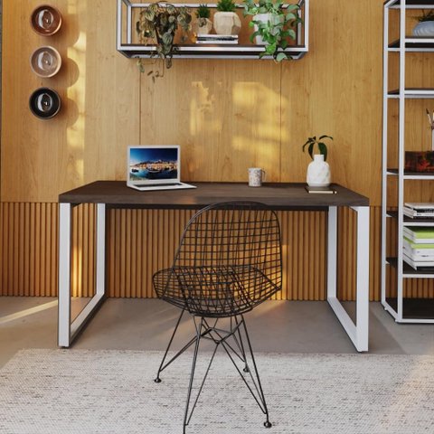 Mesa de Escritório Diretor Yon 150cm Est.Branca