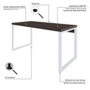 Ver imagem 5 de Mesa de Escritório Diretor Yon 150cm Est.Branca