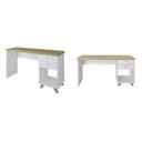 Ver imagem 2 de Kit Home Office e Escritório Completo para 2 Pessoas - 2 Peças - Escrivaninha Sky Retrô