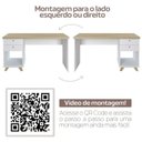 Ver imagem 5 de Kit Home Office e Escritório Completo para 2 Pessoas - 2 Peças - Escrivaninha Sky Retrô