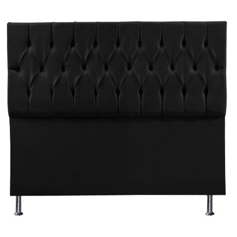 Cabeceira King 1,95m Madrid Suede - Pallazio - Preto