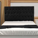 Ver imagem 2 de Cabeceira King 1,95m Madrid Suede - Pallazio - Preto