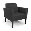 Ver imagem 1 de Poltrona Base de Madeira Fixa Preto Marisa Corino Preto D03 - D’Rossi