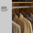 Ver imagem 7 de Guarda Roupa Casal 6 Portas com Espelho e 6 Gavetas Equador - Nogueira/nude Prime Tx