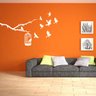 Adesivo de Parede Gaiola Pássaros Liberdade (Branco) - 1