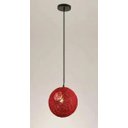 Ver imagem 1 de Lustre Pendente Grape Vine Pelegrin PEL-074 Vime Vermelho