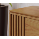 Ver imagem 3 de Bancada Otawa 160cm 1 Porta Deslizante com Detalhe Ripado - Freijó Colibri