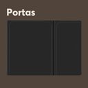 Ver imagem 4 de Armário de Aço para Forno 4 Portas Grafite Estilo Bertolini