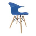 Ver imagem 1 de Cadeira Charles Eames New Wood Design Pelegrin Pw-079 Azul