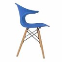 Ver imagem 2 de Cadeira Charles Eames New Wood Design Pelegrin Pw-079 Azul