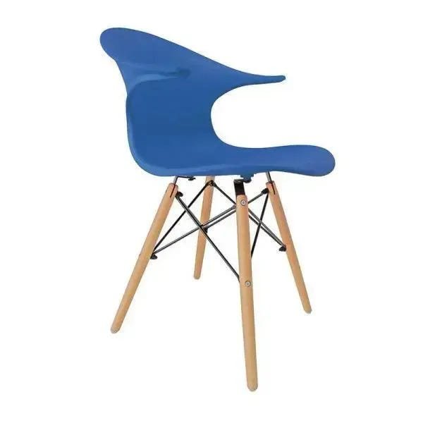 Cadeira Charles Eames New Wood Design Pelegrin Pw-079 Azul - 1